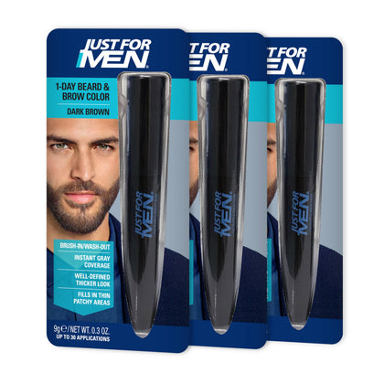 Just for Men 1-Day Beard & Brow Color Dark Brown front view