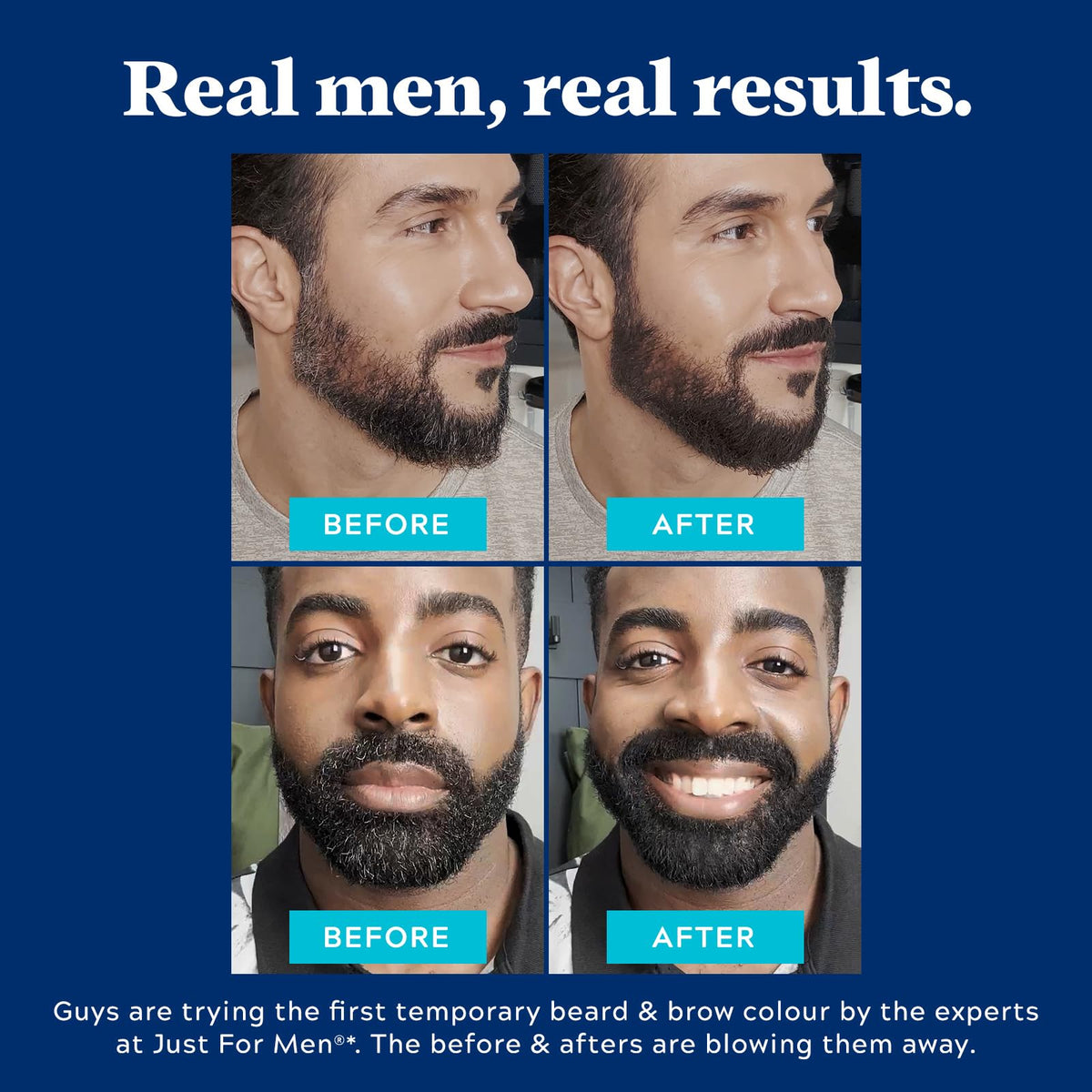 Just for Men 1-Day Beard & Brow Color Medium Brown swatch