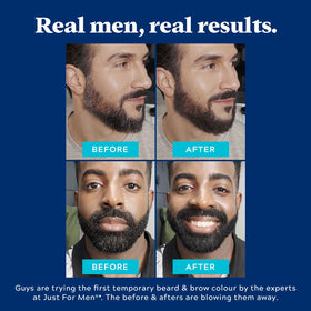 Just for Men 1-Day Beard & Brow Color Medium Brown swatch