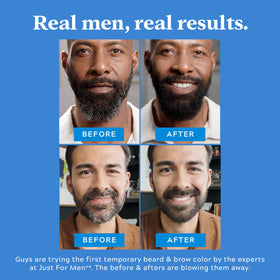 Just for Men 1-Day Beard & Brow Colour Medium Brown on eyebrows