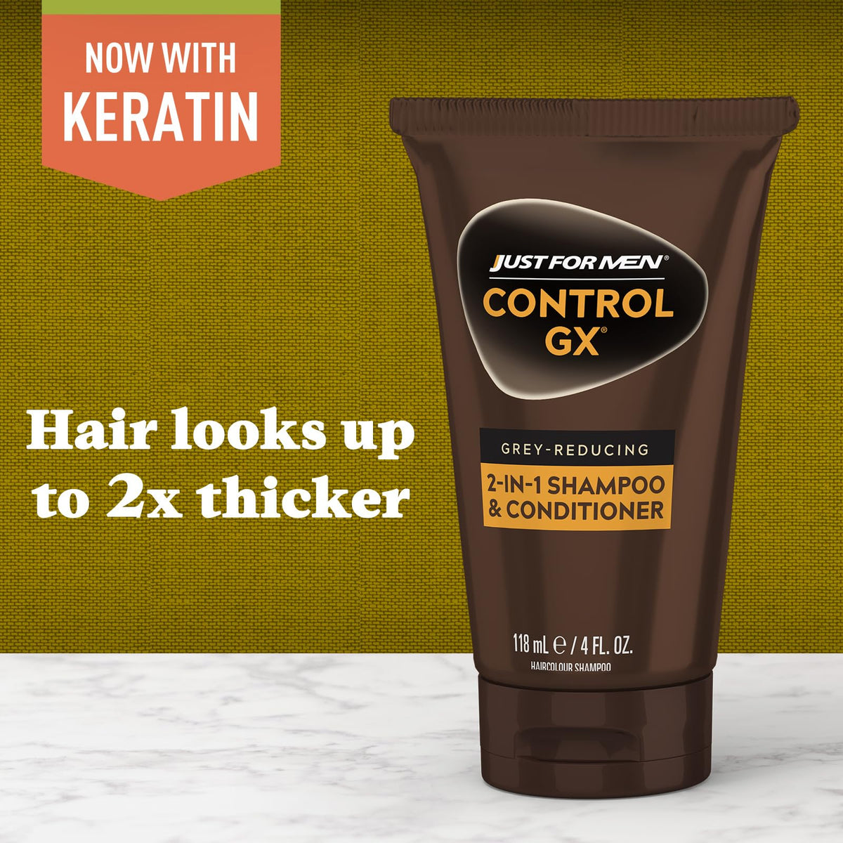 Just for Men Control GX 2-in-1 Shampoo & Conditioner texture close-up