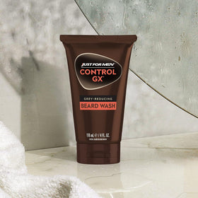 Just for Men Control GX Beard Wash with a clean beard