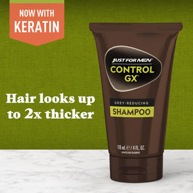 Just for Men Control GX Shampoo application on hair