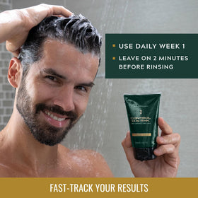 Just for Men Control GX + THK Shampoo and Conditioner with packaging