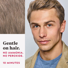 Just for Men Easy Comb-In Color Dark Blond application process demonstration