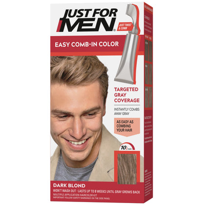 Just for Men Easy Comb-In Color Dark Blond packaging front view