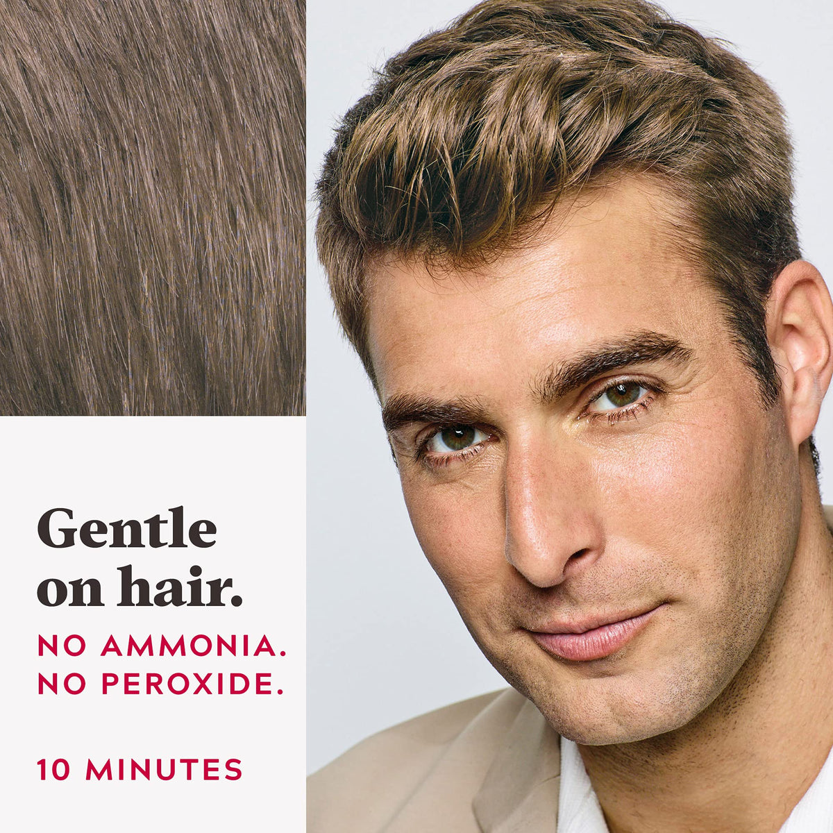 Just for Men Easy Comb-In Color Light Brown A-25 back view