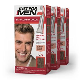 Just for Men Easy Comb-In Color Light Brown A-25 front view