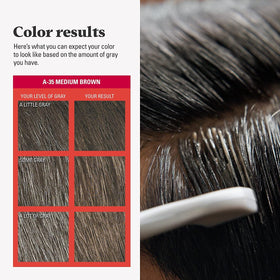 Just for Men Easy Comb-In Color Medium Brown shade comparison