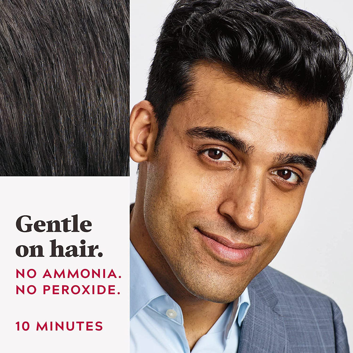 Just for Men Easy Comb-In Color Rich Black application process