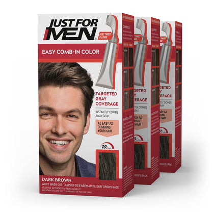 Just for Men Easy Comb-In Colour Dark Brown A-45 front view