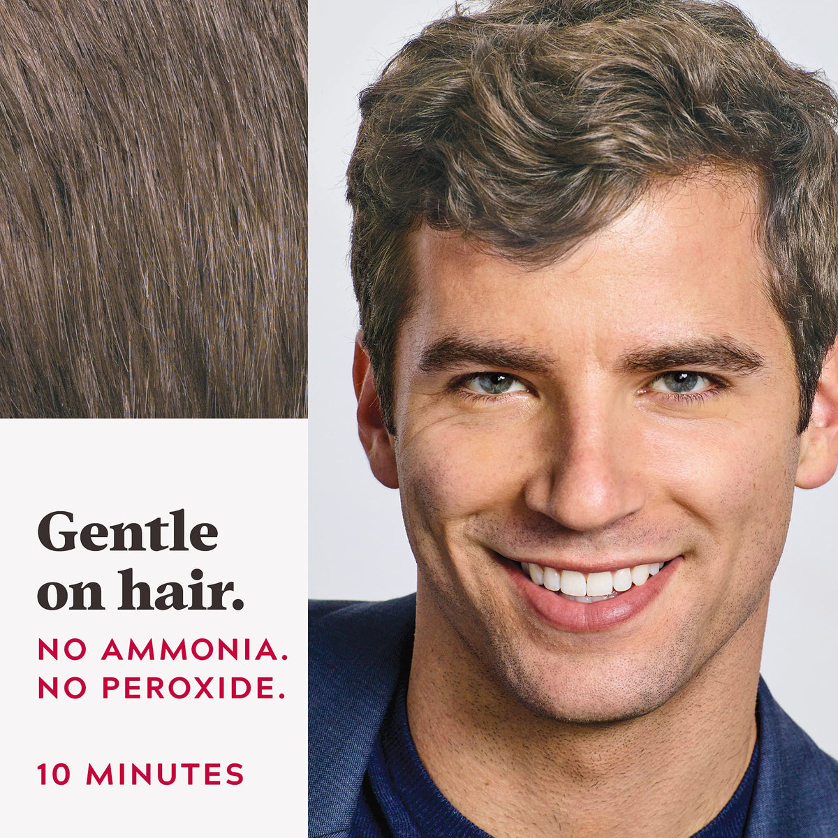 Just for Men Easy Comb-In Colour Light-Medium Brown application process