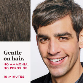 Just for Men Easy Comb-In Colour Medium-Dark Brown application process