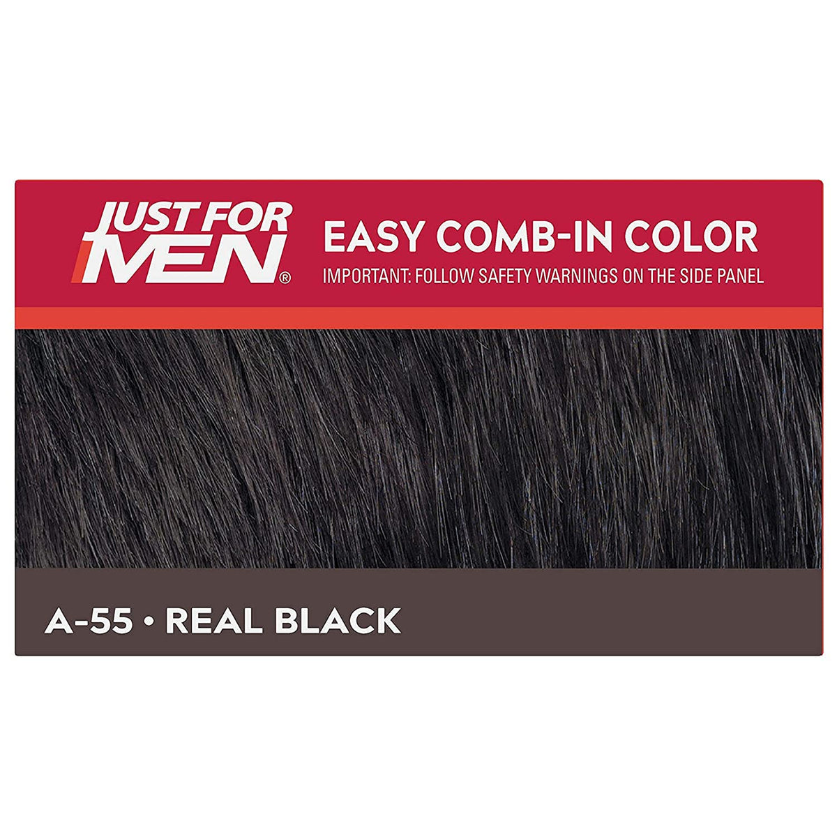 Just for Men Easy Comb-In Colour Real Black A-55 close-up of ingredients