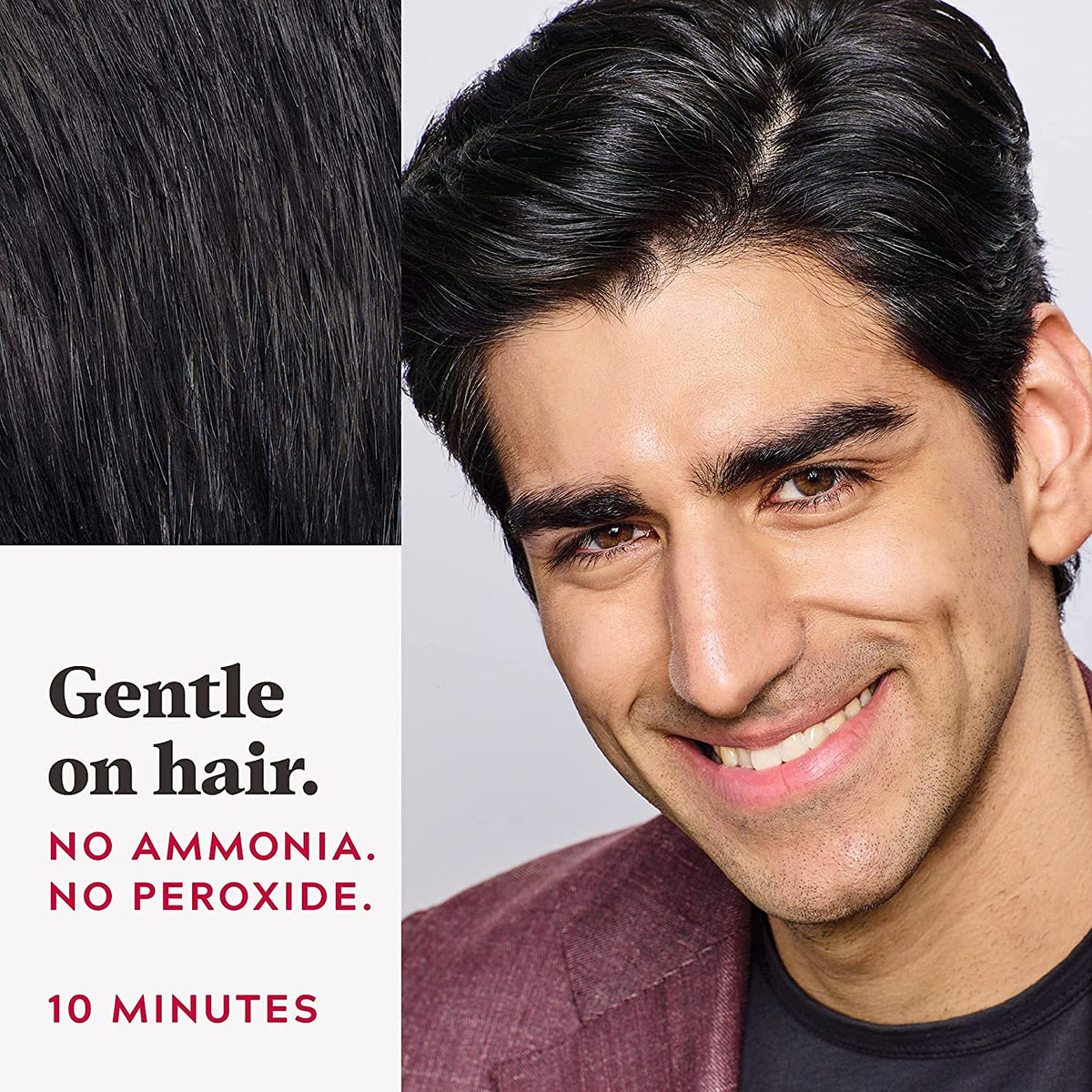 Just for Men Easy Comb-In Colour Real Black A-55 side view