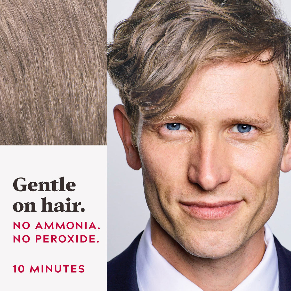 Just for Men Easy Comb-In Colour Sandy Blond application process