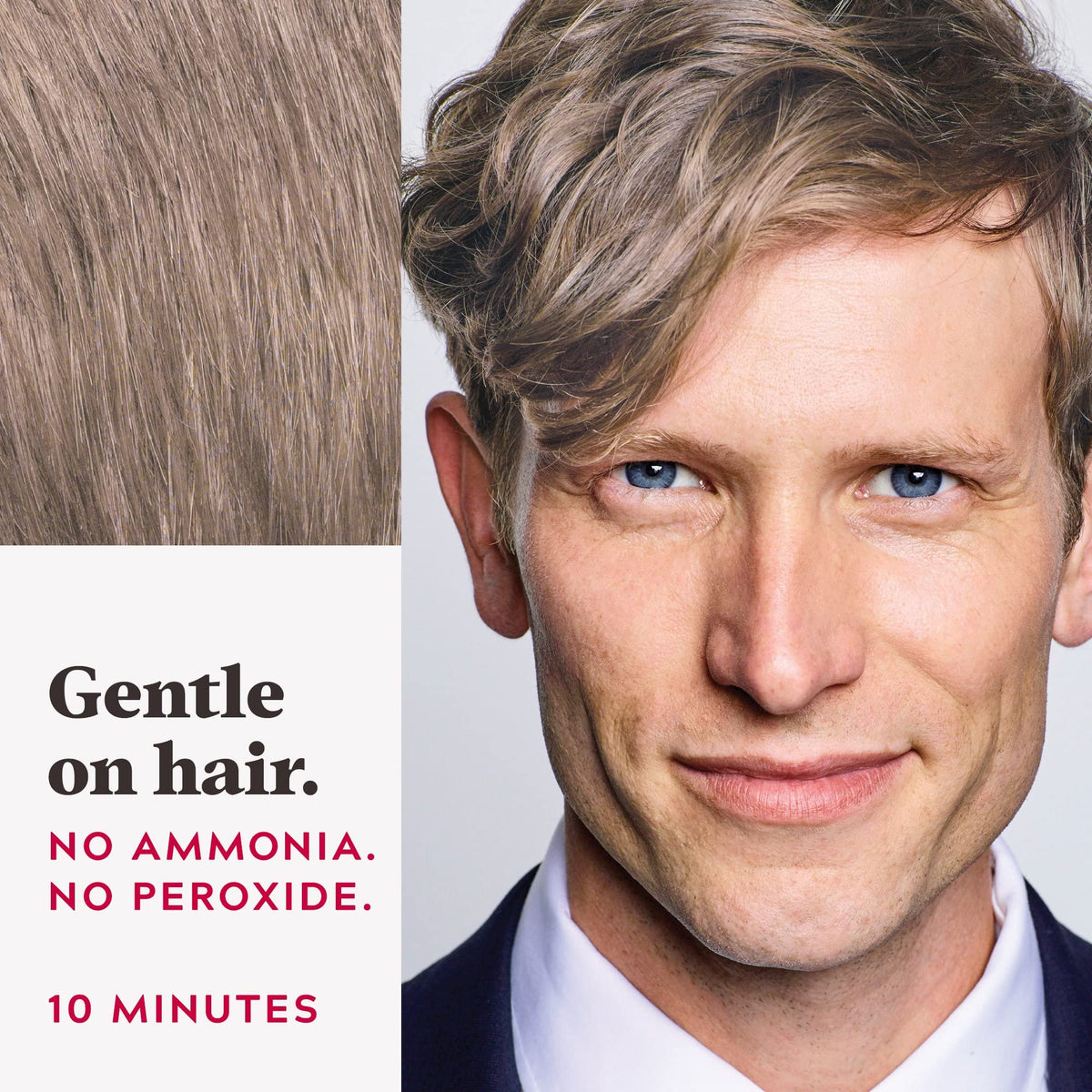 Just for Men Easy Comb-In Colour Sandy Blond application process