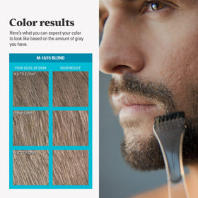 Just for Men Mustache & Beard Dye before and after results