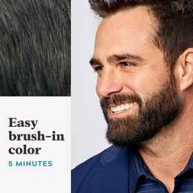 Just for Men Mustache & Beard Dye Dark Brown M-45 application process