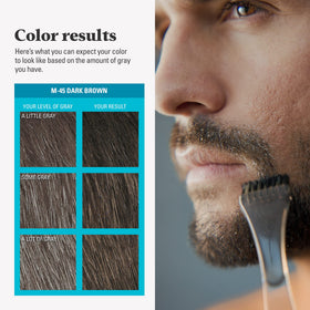 Just for Men Mustache & Beard Dye Dark Brown M-45 with ingredients list
