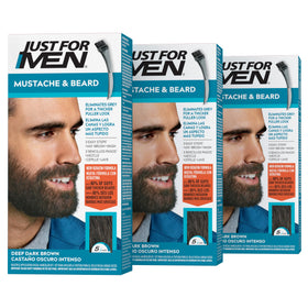 Just For Men Mustache & Beard Dye Deep Dark Brown M-46 front view