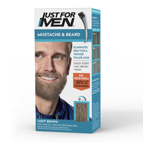 Just for Men Mustache & Beard Dye Light Brown M-25 front view