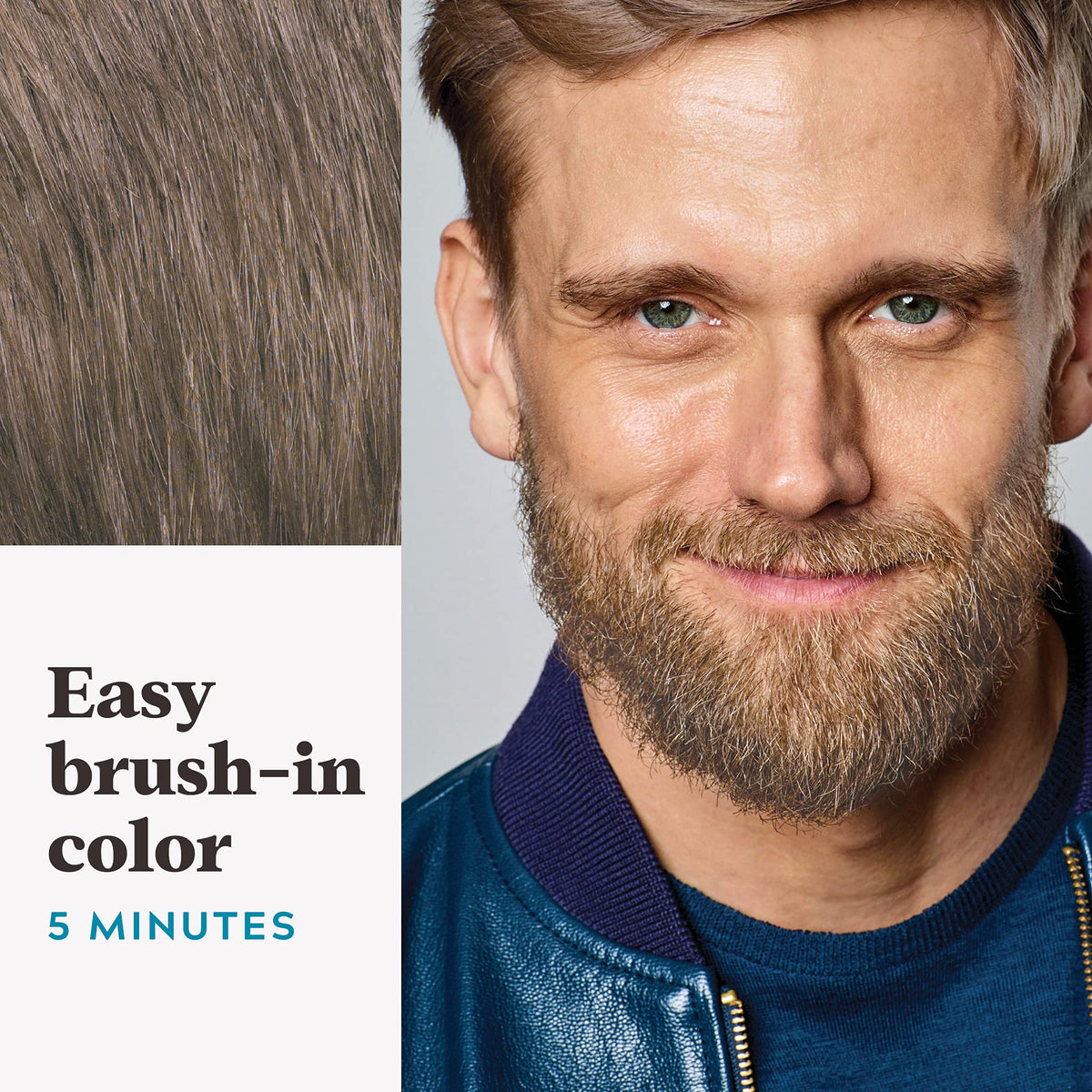 Just for Men Mustache & Beard Dye mixed colour base and developer