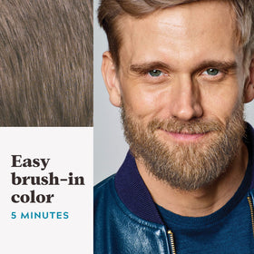 Just for Men Mustache & Beard Dye mixed colour base and developer