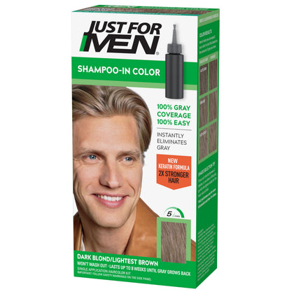 Just for Men Shampoo-In Color Dark Blond/Lightest Brown front view