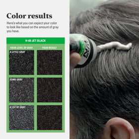 Just for Men Shampoo-In Color Jet Black H-60 application process