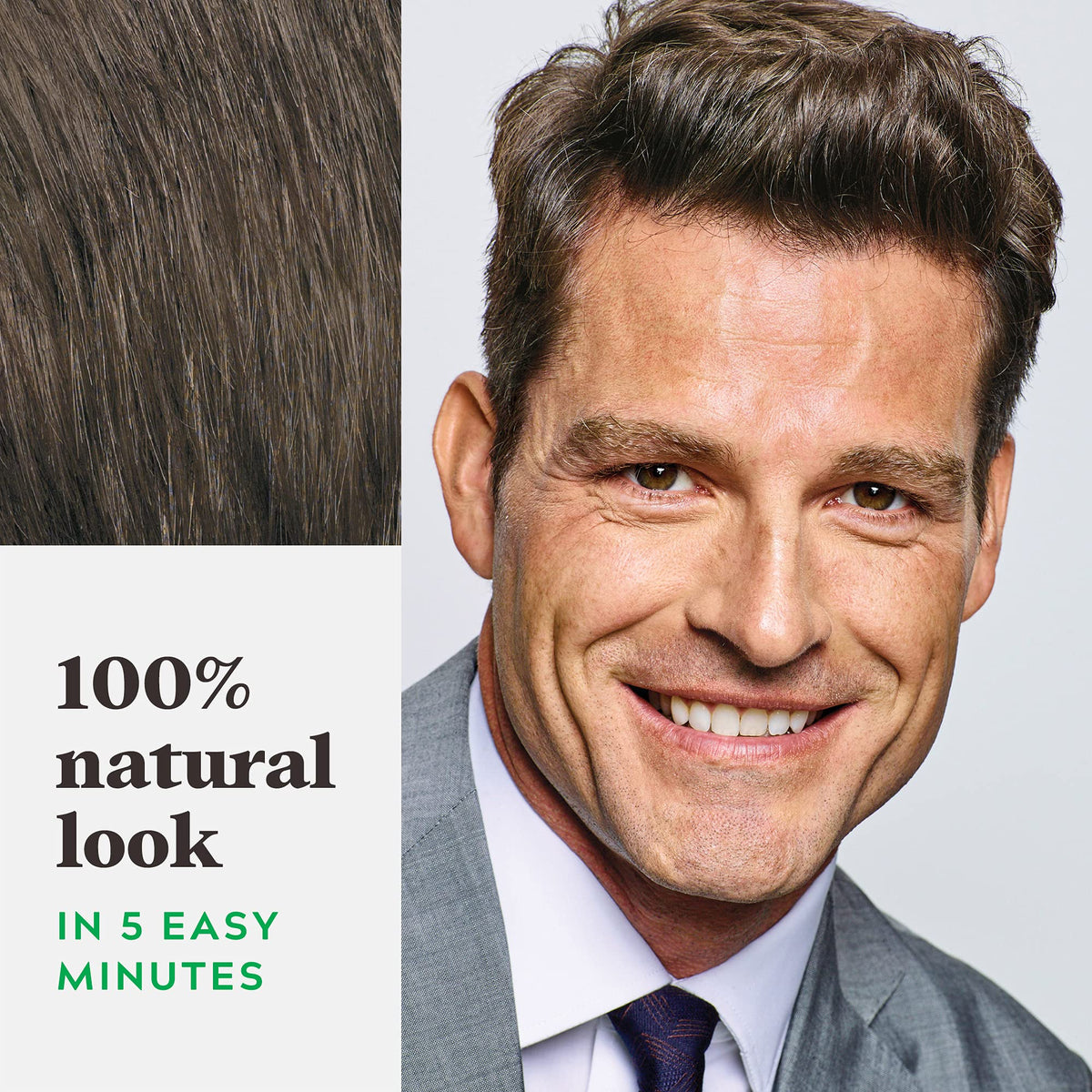 Just for Men Shampoo-In Color Medium-Dark Brown H-40 application process