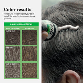 Just for Men Shampoo-In Color Medium-Dark Brown H-40 results on hair