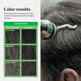 Just for Men Shampoo-In Color Real Black H-55 application process