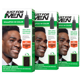 Just for Men Shampoo-In Color Rich Dark Brown H-47 front view