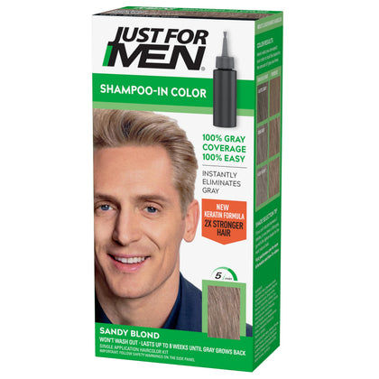 Just for Men Shampoo-In Color Sandy Blond H-10 front view