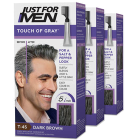 Just for Men Touch of Gray Dark Brown T-45 front view packaging