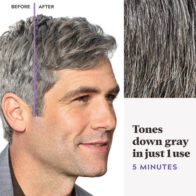 Just for Men Touch of Gray product on a bathroom shelf