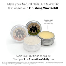 Just Like Jane Natural Nails Finishing Wax 20ml tin side view