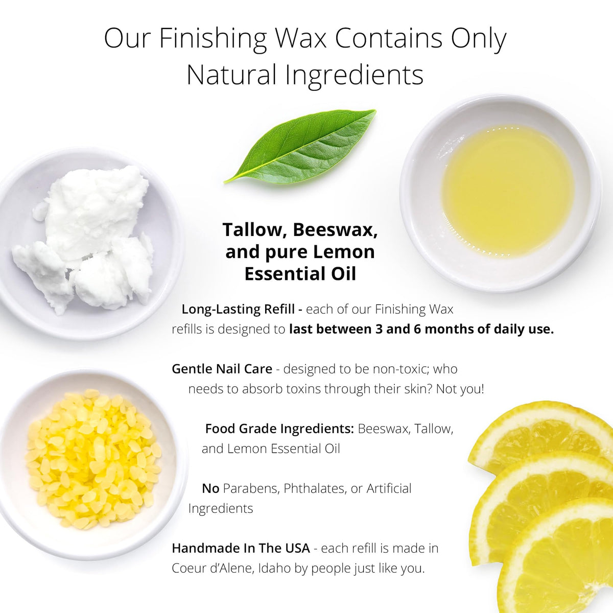 Just Like Jane Natural Nails Finishing Wax texture close-up