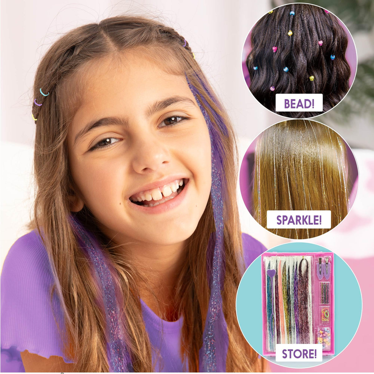 Just My Style Tinsel Hair Stylist Studio travel case
