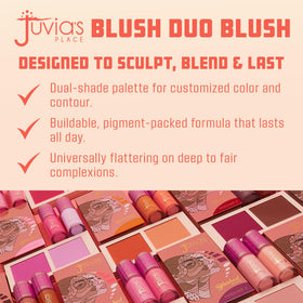 Juvia's Place Duo Blush in a makeup setup