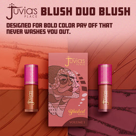 Juvia's Place Duo Blush Volume 1 close-up of shades