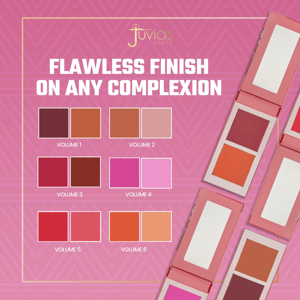 Juvia's Place Duo Blush Volume 5 open showing blush shades