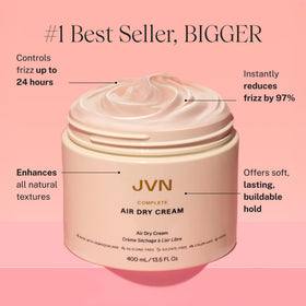 JVN Complete Air Dry Cream 13.5 Fl Oz back view