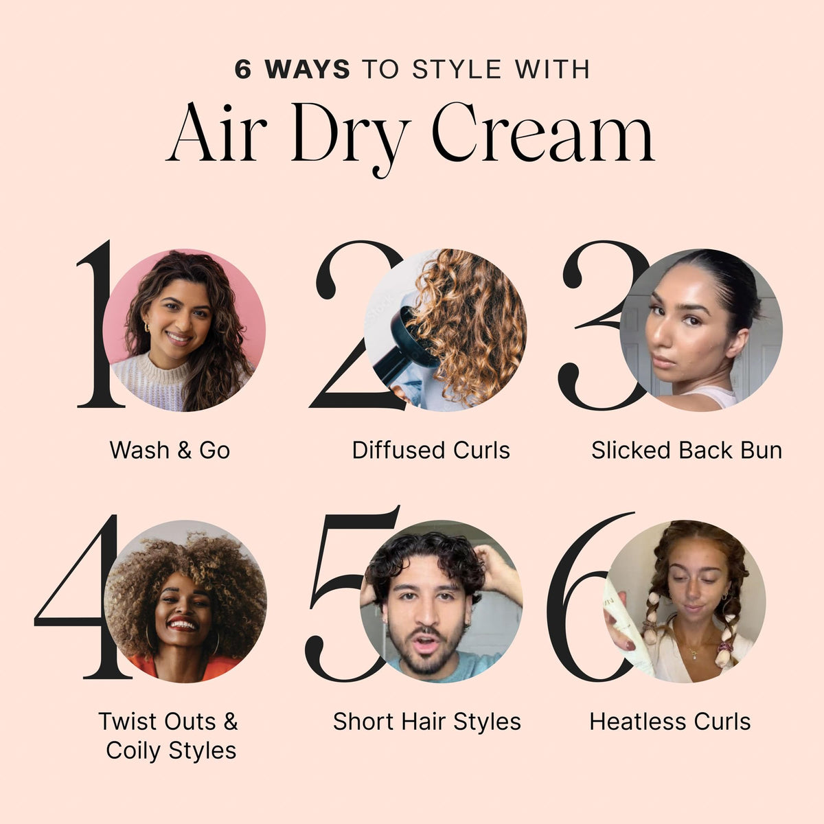 JVN Complete Air Dry Cream 13.5 Fl Oz with ingredients displayed