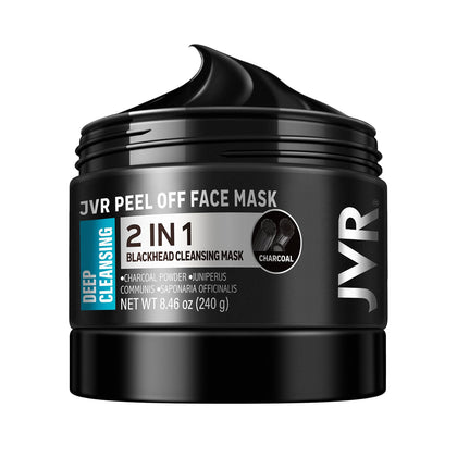 JVR Charcoal Peel Off Face Mask 240g front view