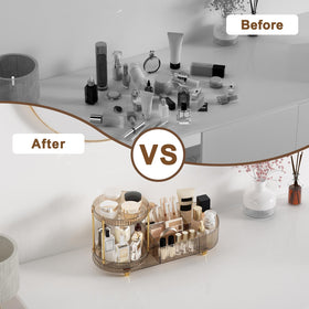 Jywantful Makeup Organizer assembled with gold accents