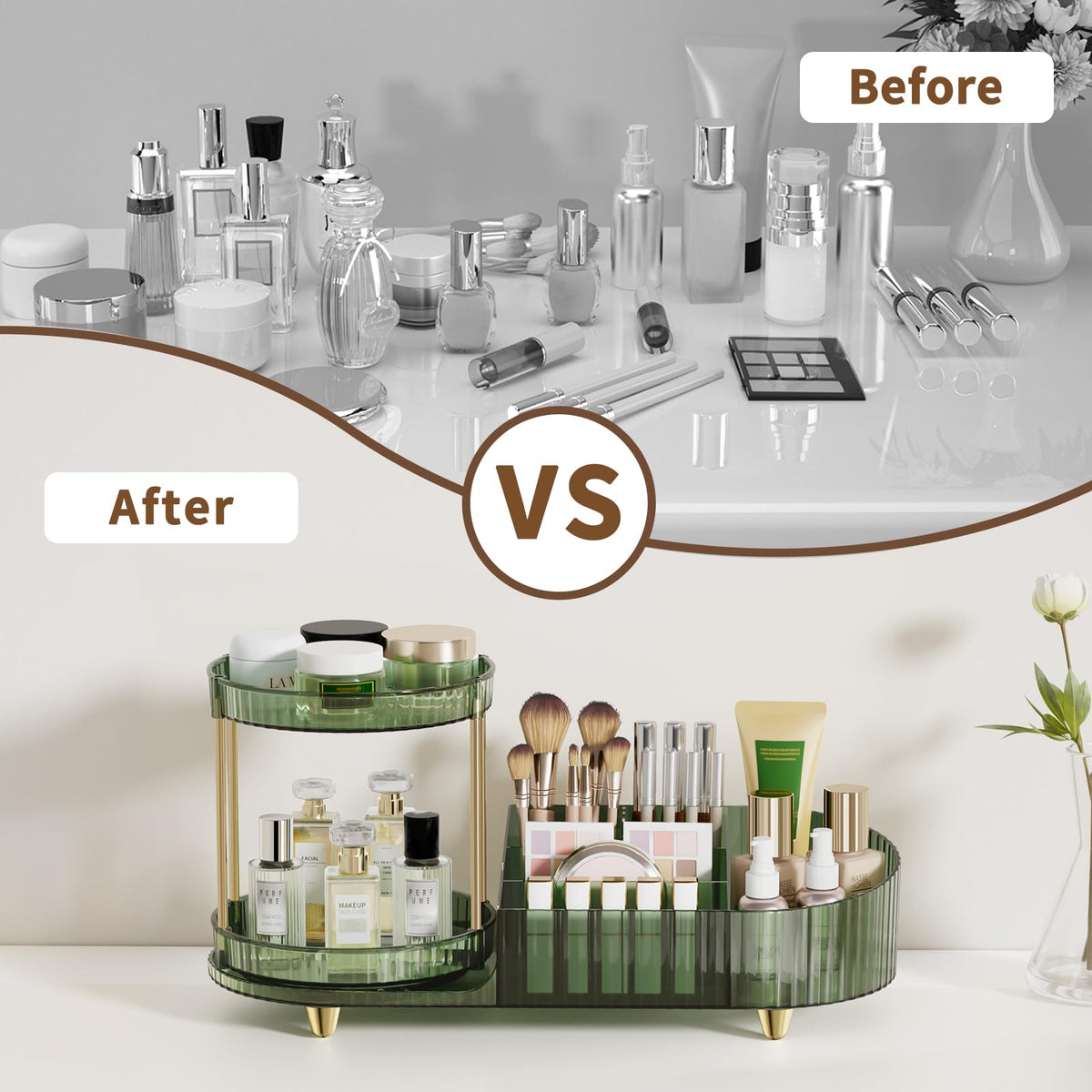Jywantful Makeup Organizer in pink gift box