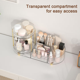 Jywantful Rotating Makeup Organizer assembled on vanity