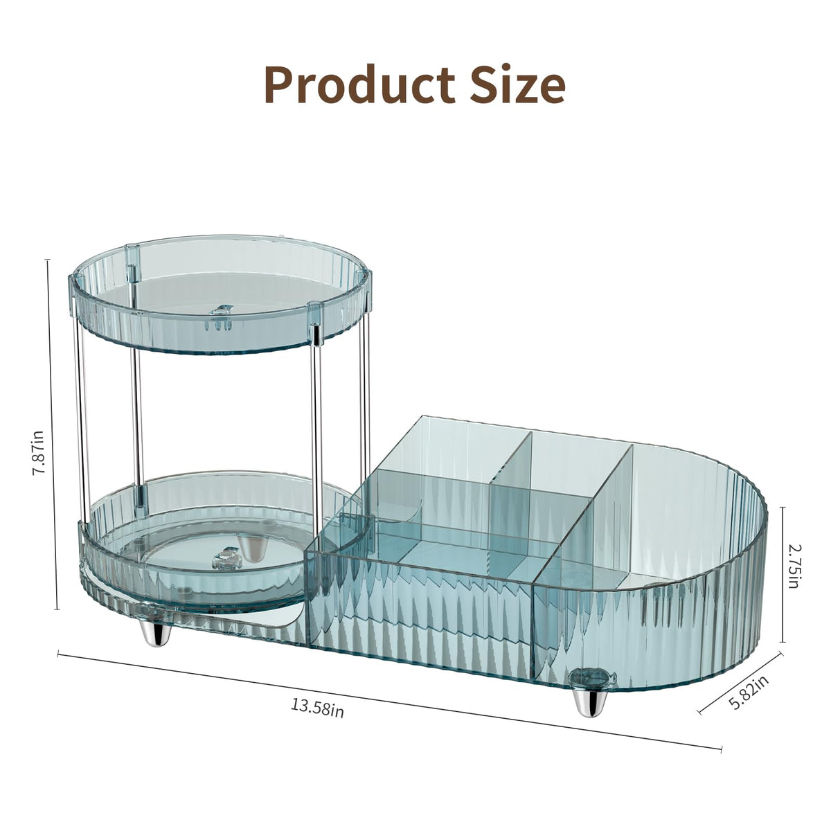 Jywantful Rotating Makeup Organizer in a pink gift box